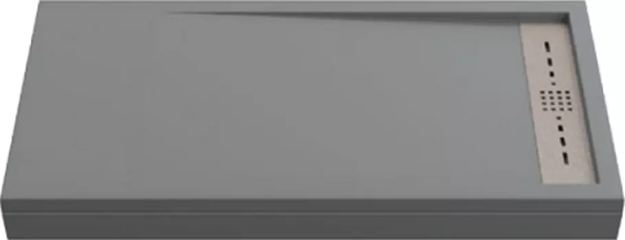 Душевой поддон Creto Scala 140x80 см 3-0015, серый