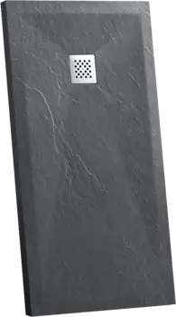 Душевой поддон из искусственного камня Vincea 130x90 VST-4SR9013A, антрацит
