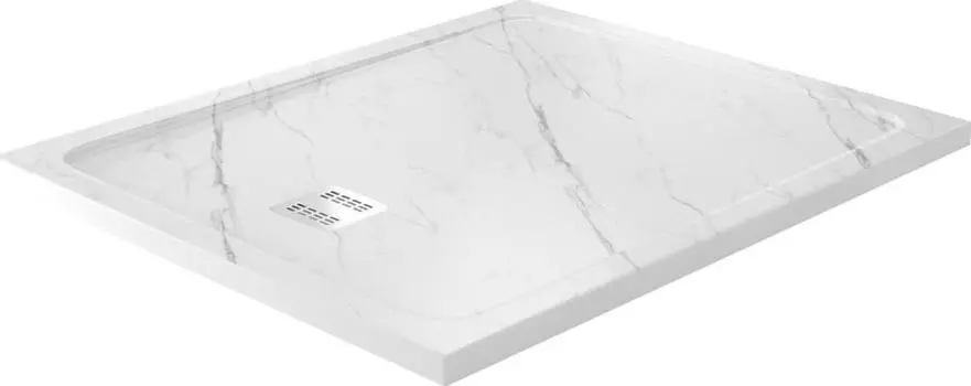 Душевой поддон WasserKRAFT Rhin 44T10 120x100 см, белый мрамор
