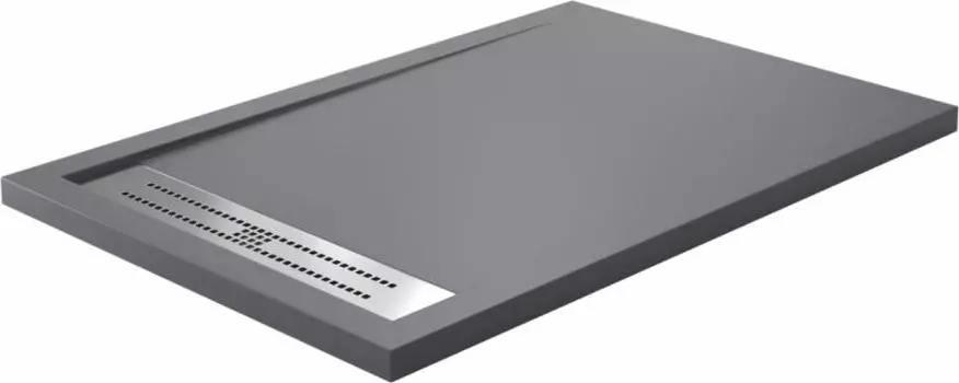 Душевой поддон WasserKRAFT Wiese 84T06 120x80 см, серый матовый