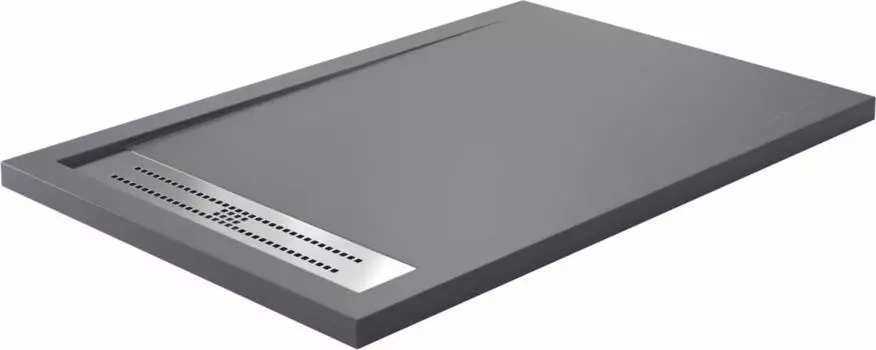 Душевой поддон WasserKRAFT Wiese 84T07 120x90 см, серый матовый