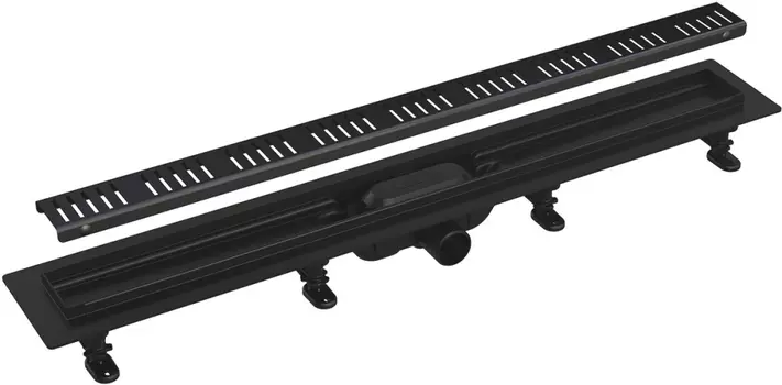 Душевой трап AlcaPlast APZ10Black APZ10BLACK-650M черный