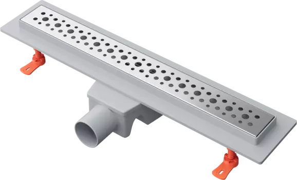 Душевой трап (лоток) Ewrika 50 см с решеткой Moon, хром