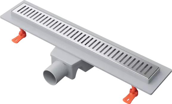 Душевой трап (лоток) Ewrika 50 см с решеткой Grass, хром