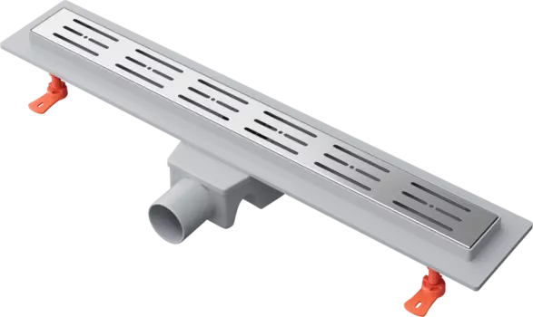 Душевой трап (лоток) Ewrika 60 см с решеткой Rain, хром