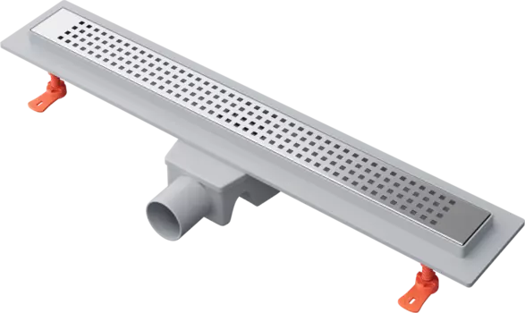 Душевой трап (лоток) Ewrika 60 см с решеткой Ice, хром