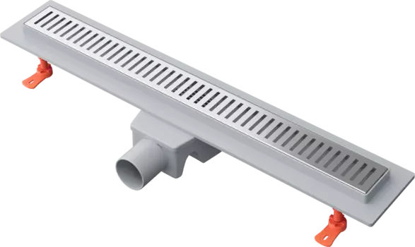 Душевой трап (лоток) Ewrika 60 см с решеткой Grass, хром