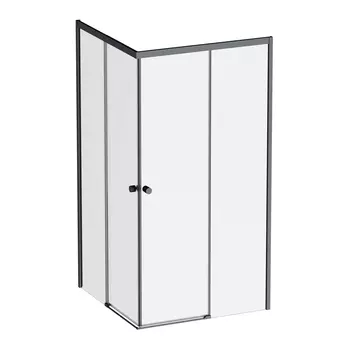 Душевой уголок 100x100 AM.PM X-joy W94G-403-100100-BТ1К стекло прозрачное, профиль черный матовый