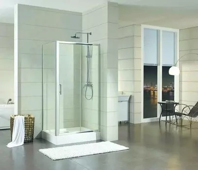 Душевой уголок 120х80 см Bravat Drop BS120.3100A, стекло прозрачное