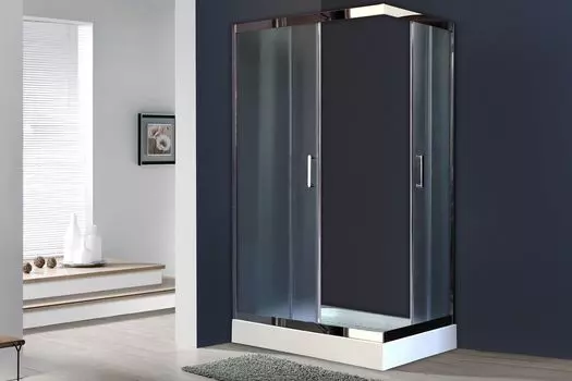 Душевой уголок 120х80 см Royal Bath HPD RB8120HPD-C-CH стекло рифленое