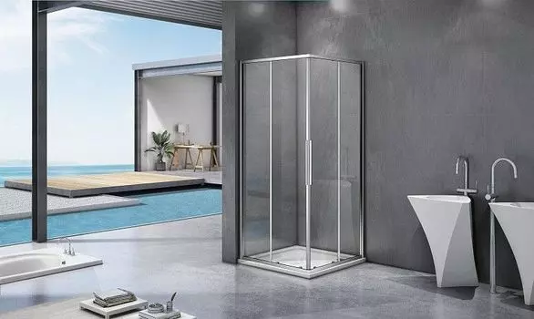 Душевой уголок 80х80 см Good Door Idea CR-80-C-CH ИД00015 стекло прозрачное
