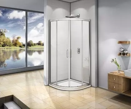 Душевой уголок 80х80 см Good Door Neo R-80-С-CH НЕ00008 стекло прозрачное