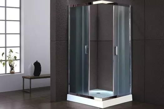 Душевой уголок 80х80 см Royal Bath НР RB80HP-C-CH стекло матовое с поддоном