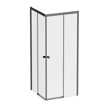 Душевой уголок 80x80 AM.PM X-joy W94G-403-8080-BТ1К стекло прозрачное, профиль черный матовый