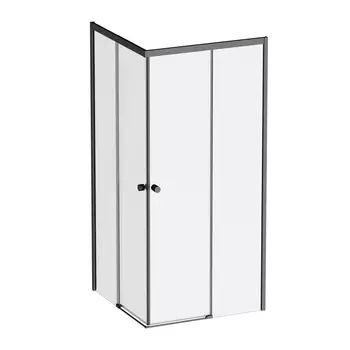 Душевой уголок 90x90 AM.PM X-joy W94G-403-9090-BТ1К стекло прозрачное, профиль черный матовый
