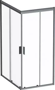 Душевой уголок AM.PM Gem 120x90 W90G-404-120290-BT профиль черный матовый, стекло прозрачное