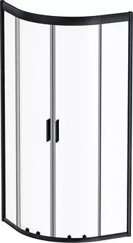 Душевой уголок AM.PM Gem 80x80 W90G-401-080BT профиль черный матовый, стекло прозрачное