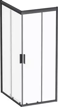 Душевой уголок AM.PM Gem S W93G-404-100280-BT, профиль черный, стекло прозрачное