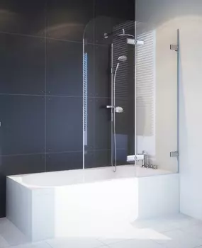 Душевой уголок Am.Pm Sunny W87G-403-9090-BT профиль черный матовый, стекло прозрачное