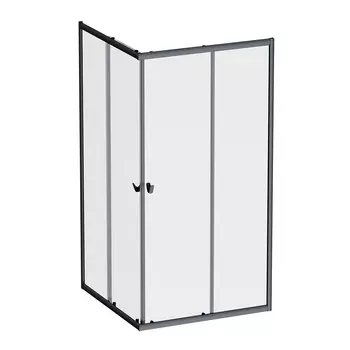 Душевой уголок Am.Pm Sunny W87G-403-100100-BT профиль черный матовый, стекло прозрачное