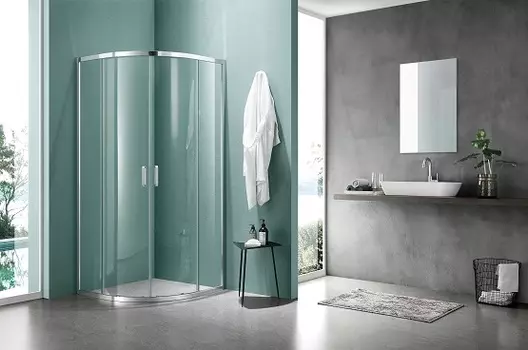 Душевой уголок Aquatek AQ ARI RO 09020CH, профиль хром, стекло прозрачное