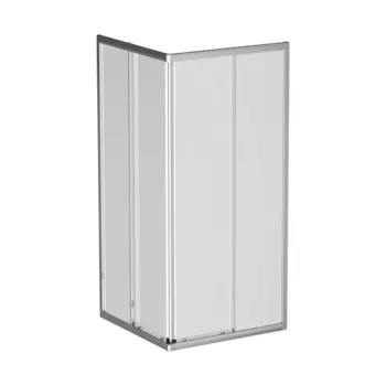 Душевой уголок BelBagno Due DUE-A-2-90-C-Cr 90x90, профиль хром, стекло прозрачное