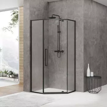 Душевой уголок Black&White Stellar Wind S875 Black 900х900