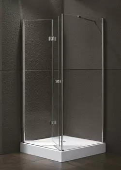 Душевой уголок Cezares ELENA-W-ASH-1-100/80-C-Cr стекло прозрачное