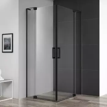 Душевой уголок Cezares Slider 90x100 SLIDER-AH-2-80/90-90/100-C-NERO профиль черный матовый, стекло прозрачное