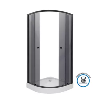 Душевой уголок Niagara Eco _0031432T стекло тонированное, профиль черный