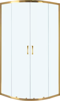 Душевой уголок Niagara Nova 100x100 NG-6407-08 GOLD 64070811GOLD, профиль желтое золото, стекло прозрачное