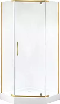 Душевой уголок Niagara Nova 90x90 NG-6405-08 GOLD 64050811GOLD, профиль желтое золото, стекло прозрачное