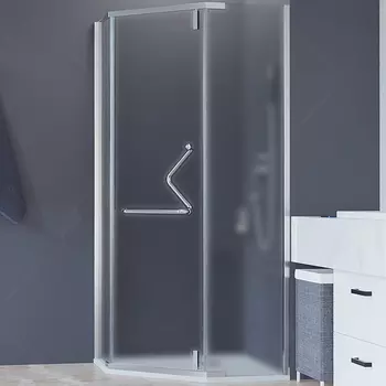 Душевой уголок RGW Hotel HO-081 100x100 350608100-21, профиль хром, стекло матовое-сатинат