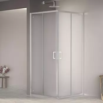 Душевой уголок RGW Passage 3508103088-21 стекло матовое, профиль хром