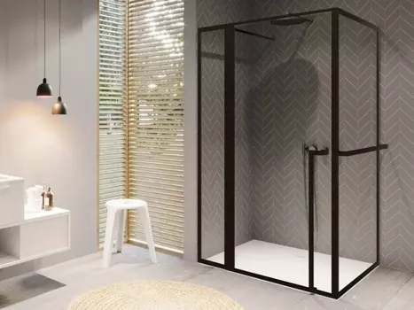 Душевой уголок Riho Lucid GD203 120x80, G005019121 профиль черный