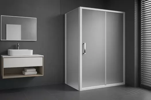 Душевой уголок Royal Bath Accord 135х100 RB1135HPS-C стекло матовое, профиль белый