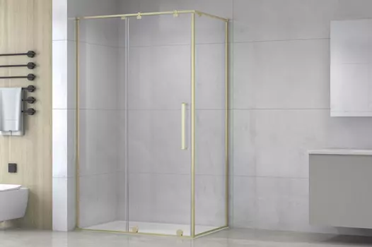 Душевой уголок Royal Bath Bern 120х80 BERN-S RB8120-T-GD стекло прозрачное, профиль золото