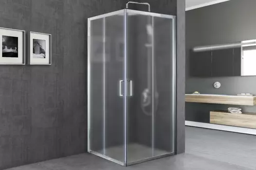 Душевой уголок Royal Bath HPD 115х115 RB115HPD-C-ST стекло матовое, профиль сатин