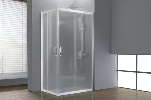 Душевой уголок Royal Bath HPD 85х100 RB1085HPD-C-ST стекло матовое, профиль сатин