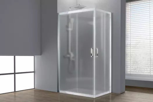 Душевой уголок Royal Bath HPD 95х120 RB1295HPD-C-ST стекло матовое, профиль сатин