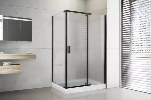 Душевой уголок Royal Bath HPV 140х90 RB9140HPV-C-BL стекло матовое, профиль черный