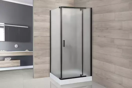 Душевой уголок Royal Bath HPV 80х80 RB80HPV-C-BL стекло матовое, профиль черный