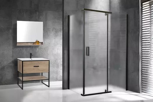 Душевой уголок Royal Bath HPVD 140х100 RB1140HPVD-C-BL стекло матовое , профиль черный