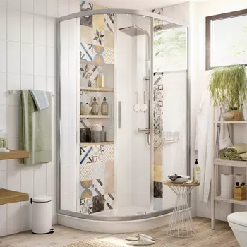 Душевой уголок STWORKI Лунд 110x80 см профиль хром матовый