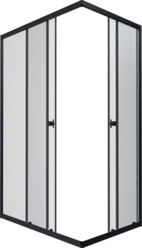 Душевой уголок Triton Вента-Блэк 120x80 Щ0000054478, профиль черный, стекло прозрачное