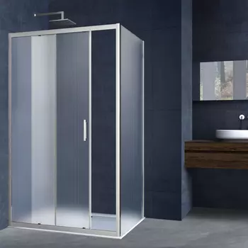 Душевой уголок Vincea Alpha VSR-3AL8012MT 120x80, хром, стекло текстурное