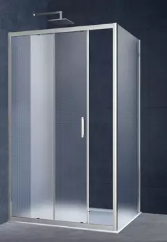 Душевой уголок Vincea Alpha VSR-3AL8014MT, стекло текстурное, хром