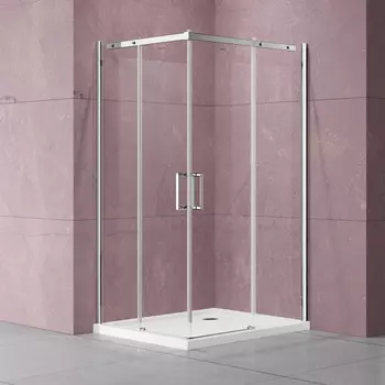 Душевой уголок Vincea Dice VSS-4D100CL 100x100, хром, стекло прозрачное