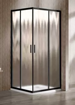 Душевой уголок Vincea Garda VSS-1G900CHB, стекло шиншилла, черный