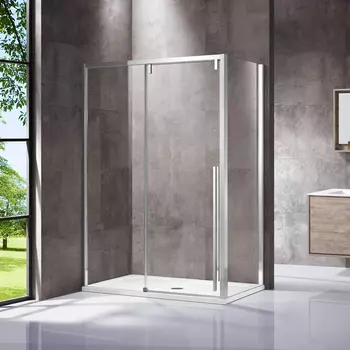 Душевой уголок Vincea Lugano VSR-1L1012CL-1 120x100, хром, стекло прозрачное